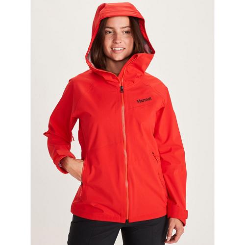 Marmot EVODry Clouds Jackets - Womens Rain Jacket Red CA8412369 Canada